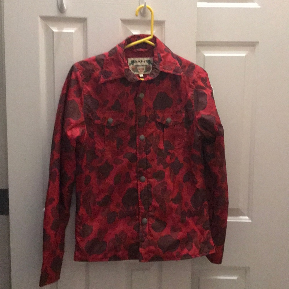 GANT by Michael Bastian Red Camo Shirt Jacket